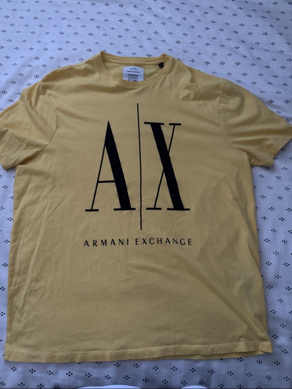 Yellow Armani Exchange t-shirt